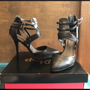 Strapped Black Heel